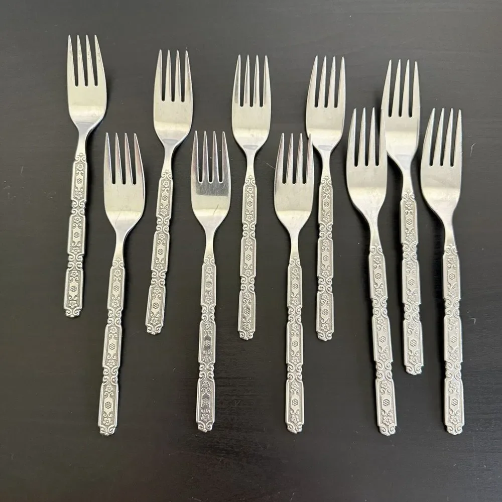 Oneida Heirloom Cube Stainless RAPHAEL Black Accent Serving Utensils &‎ Flatware
